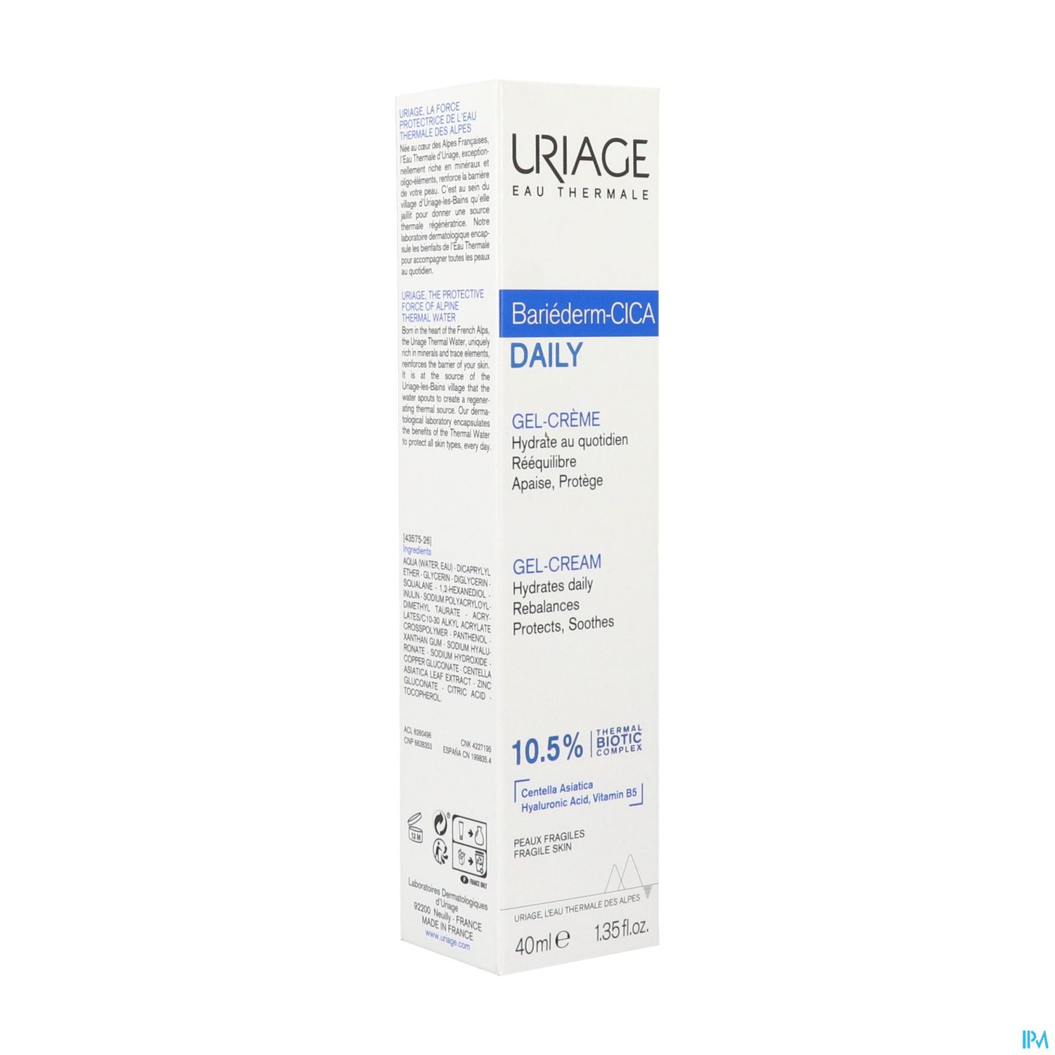 URIAGE CICA DAILY GEL CR 40ML