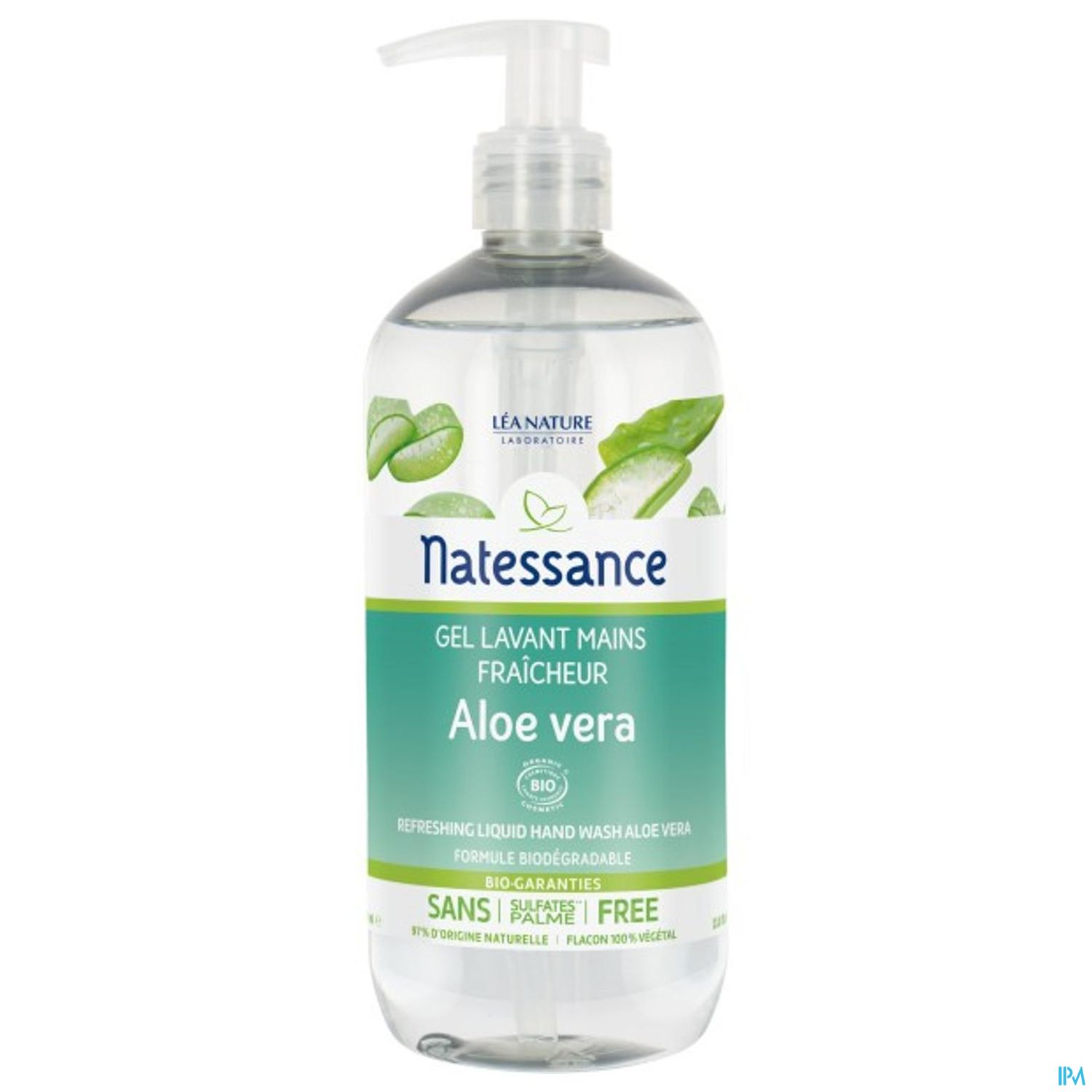 NATESSANCE GEL LAV MAIN ALOE 500ML
