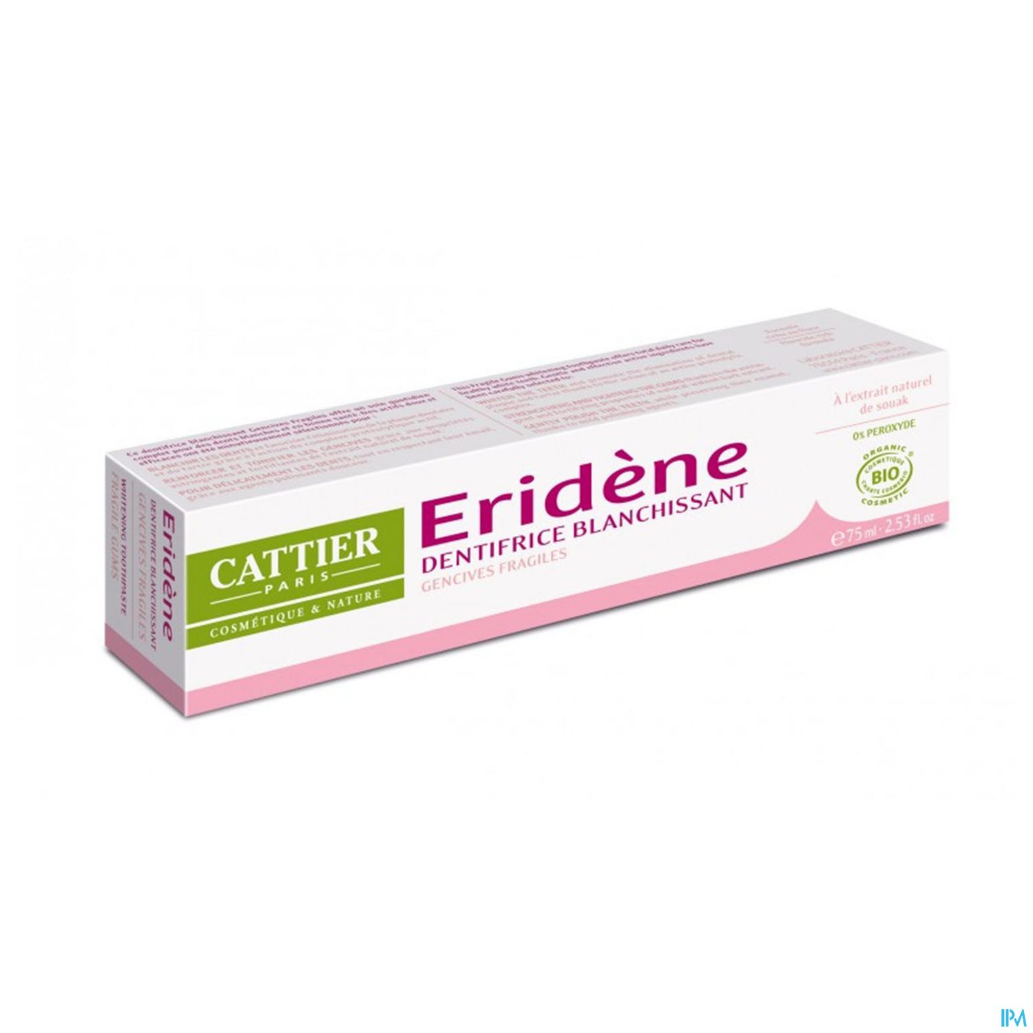 Eridene Dentifrice Gencives Fragiles Bio 75ml