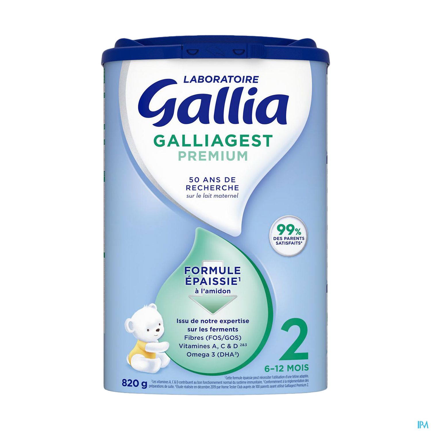GALLIAGEST PREMIUM 2 LAIT PDR 820G