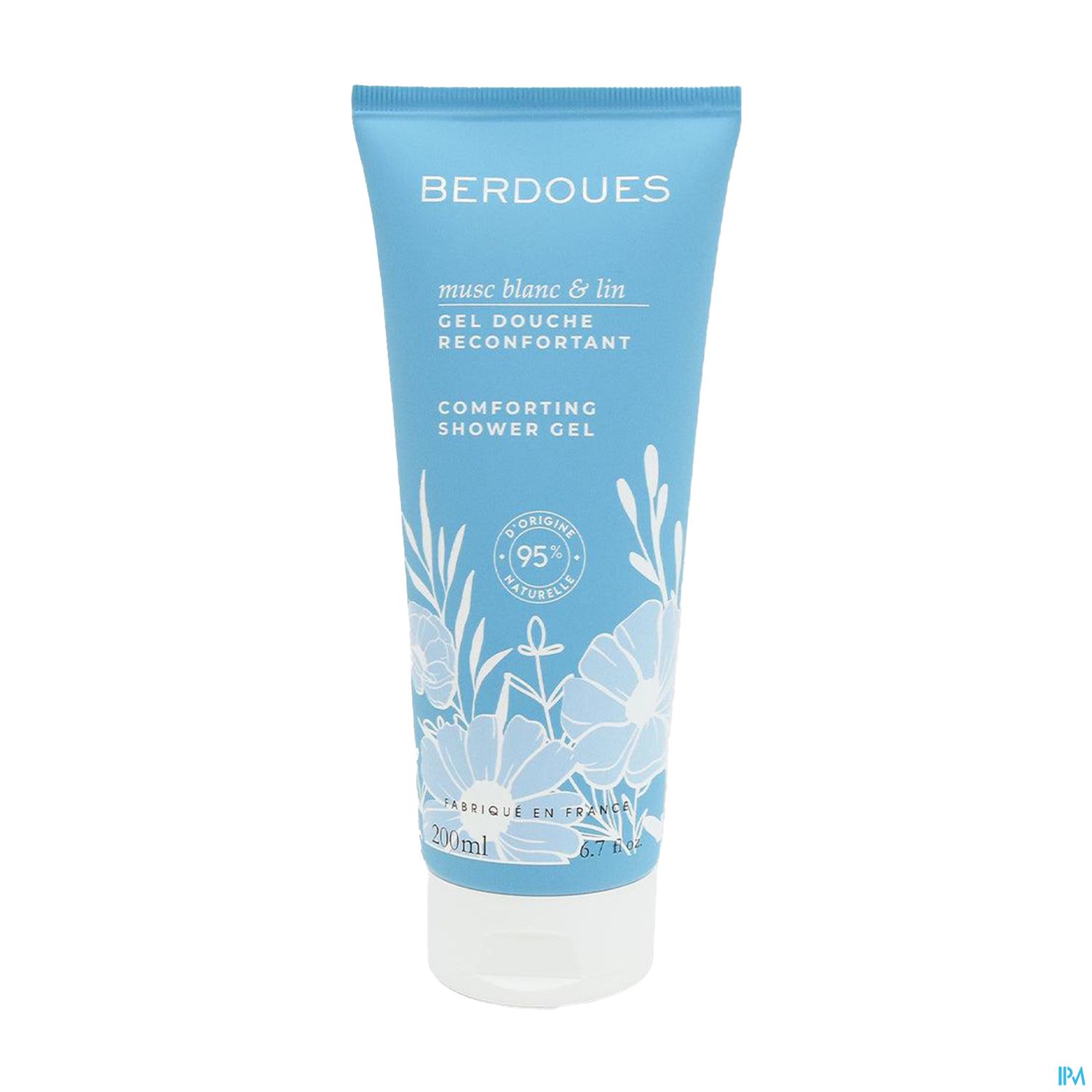 Berdoues Gel Douche Reconfortant Musc Blanc Lin 200ml
