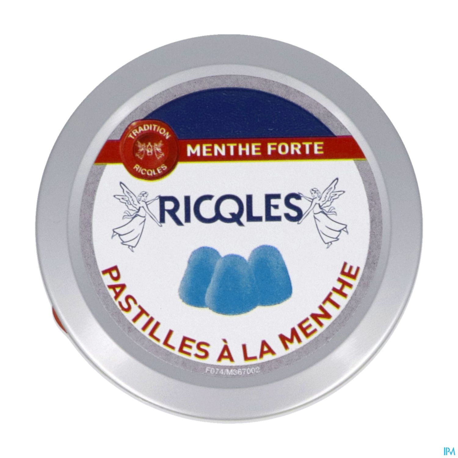 Ricqles Pastille Menthe Sans Sucre Boite 50g