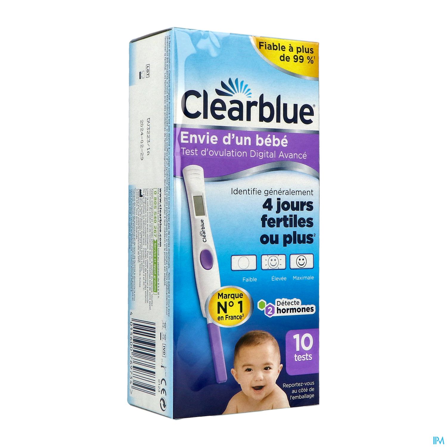 CLEARBLUE TEST OVULAT 2 HORM 10