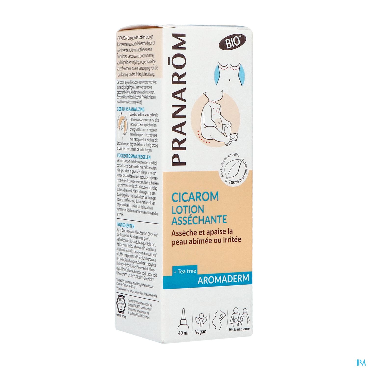 Pranarom Aromaderm Cicarom Lotion Assechante Bio 40ml