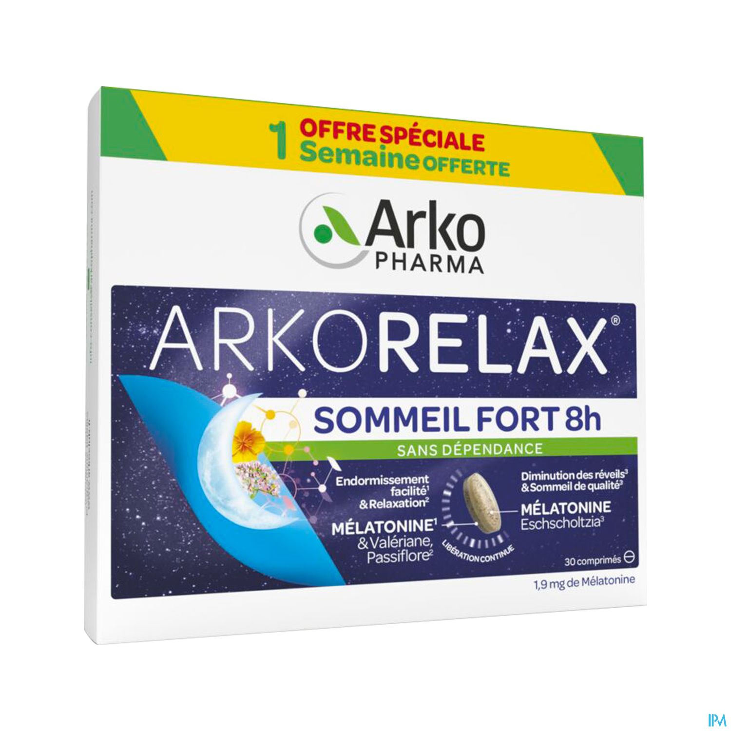 ARKORELAX SOMMEIL FORT 8H CPR 30