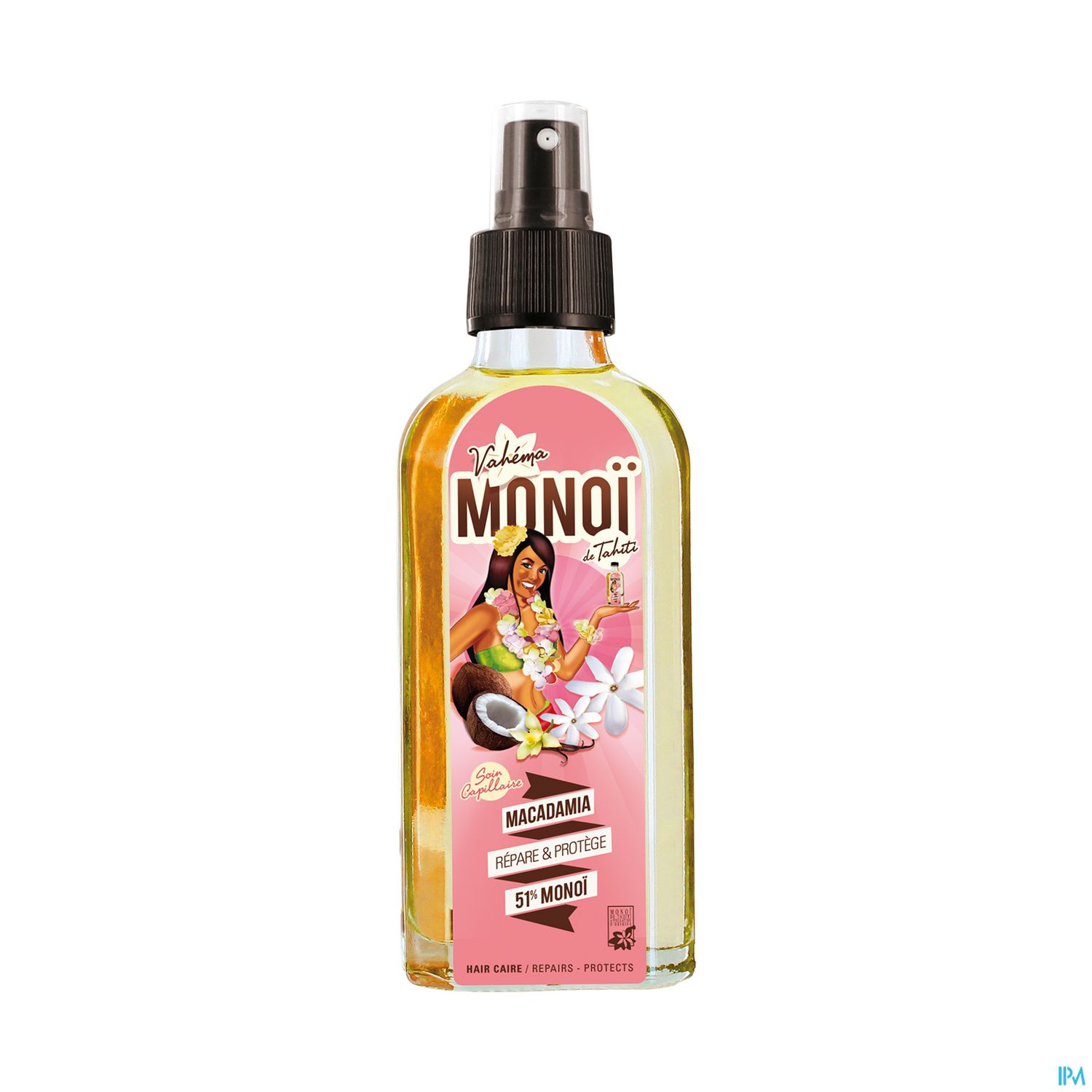 Vahema Monoi Soin Capillaire Tiare Spray 100ml