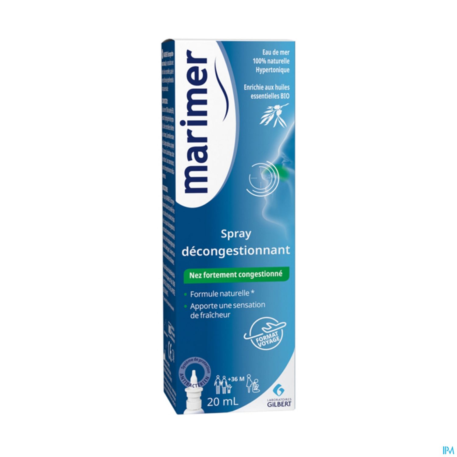 Laboratoires Gilbert Marimer Decongestionnant Huile Essentielle Spray Nasal 20ml