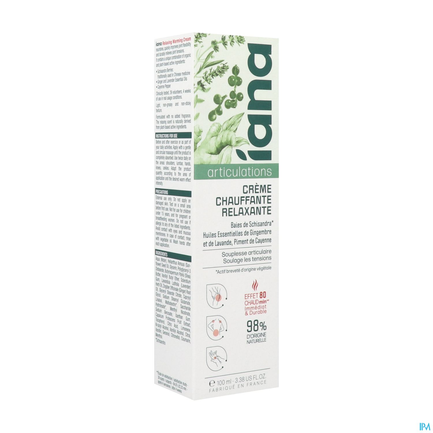 Iana Creme Chauffante Relaxante 100ml