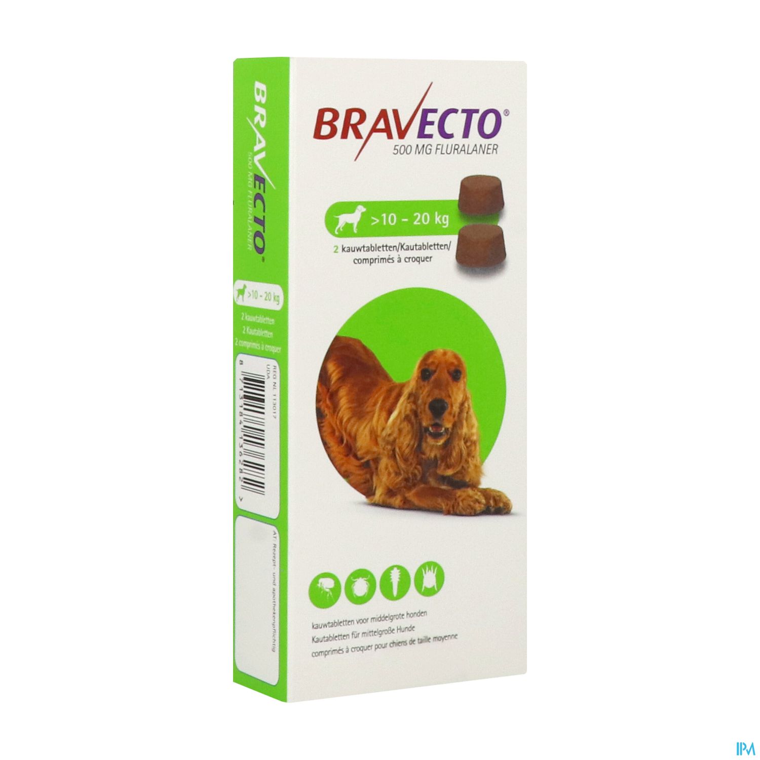 Bravecto Comprime A Croquer Chien 10/20kg 2