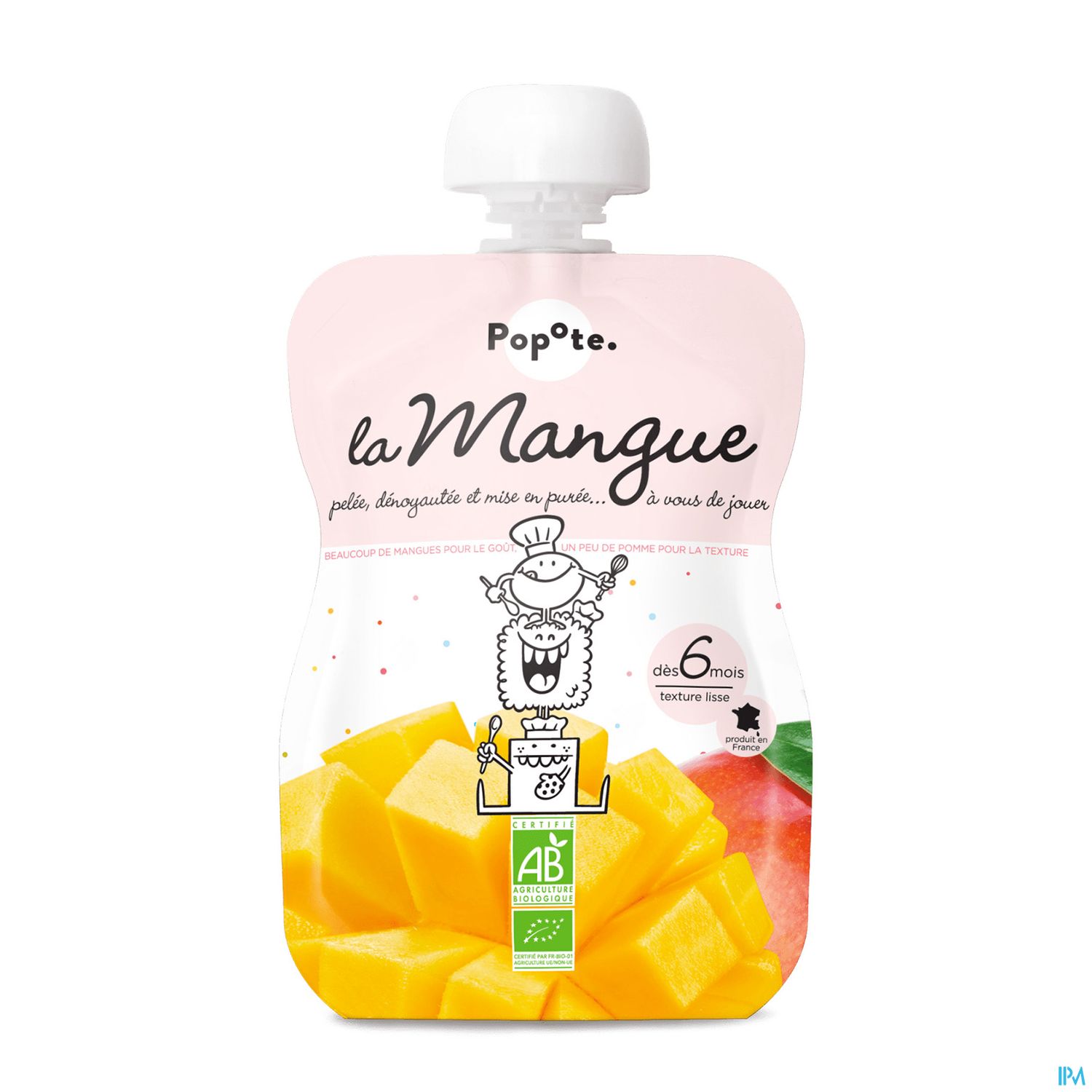 POPOTE COMPOTE MANGUE 120G
