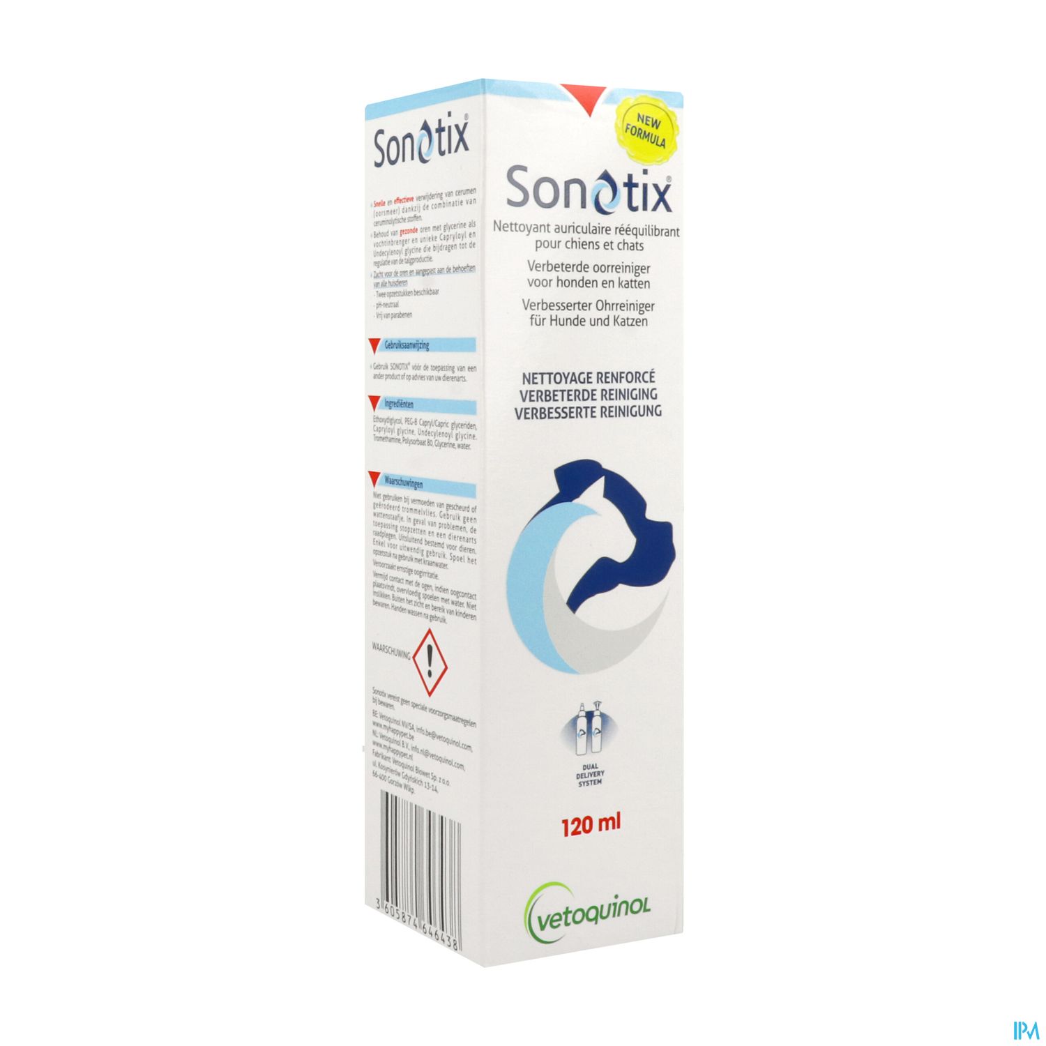 Sonotix Lotion Auriculaire Pour Chien Et Chat 120ml
