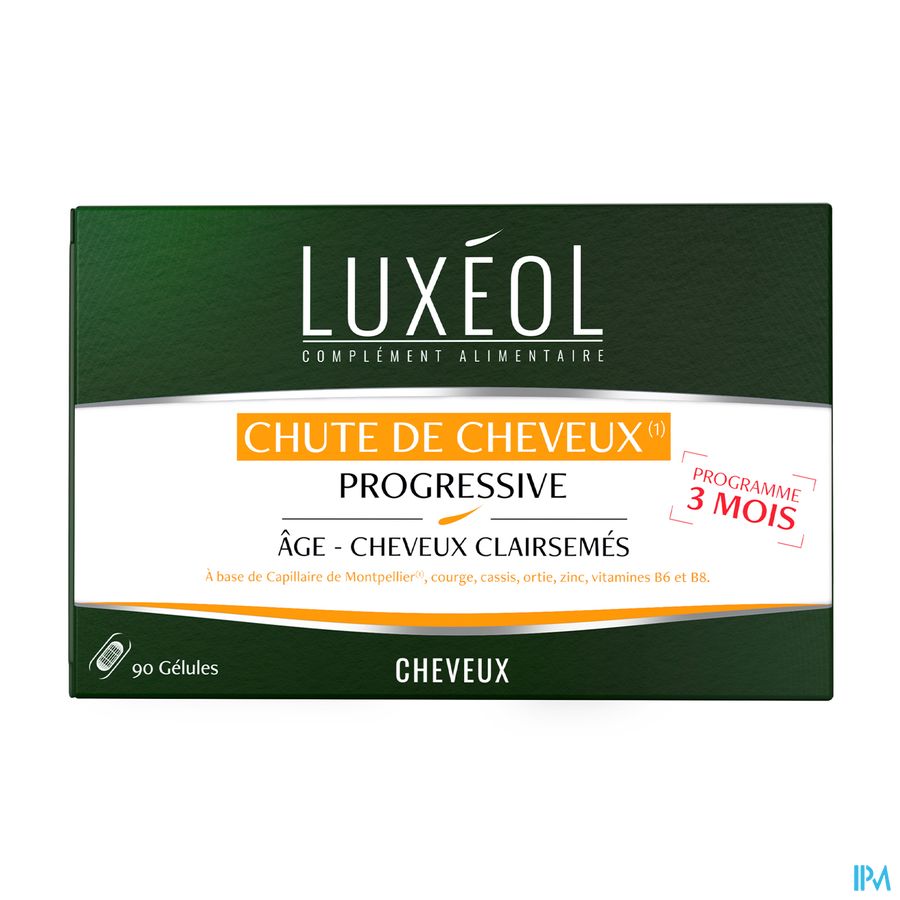 Luxeol Chute De Cheveux Progressive 3mois Gelule 90