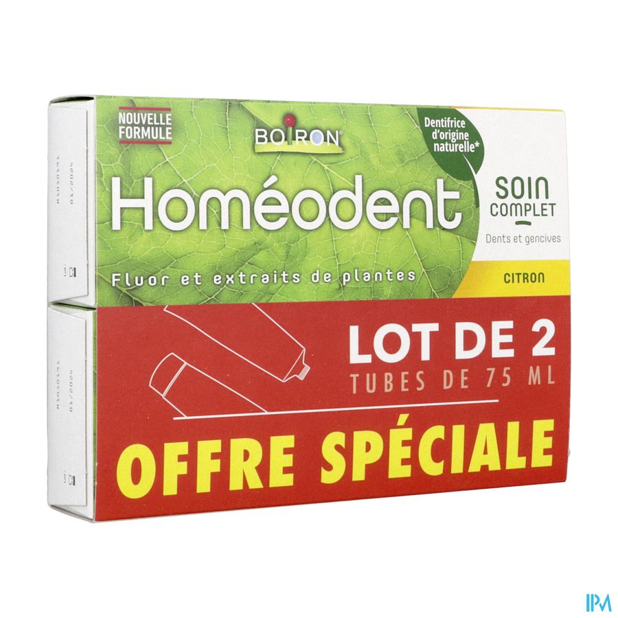 HOMEODENT DENT SOIN CPLE/CITR75 X2