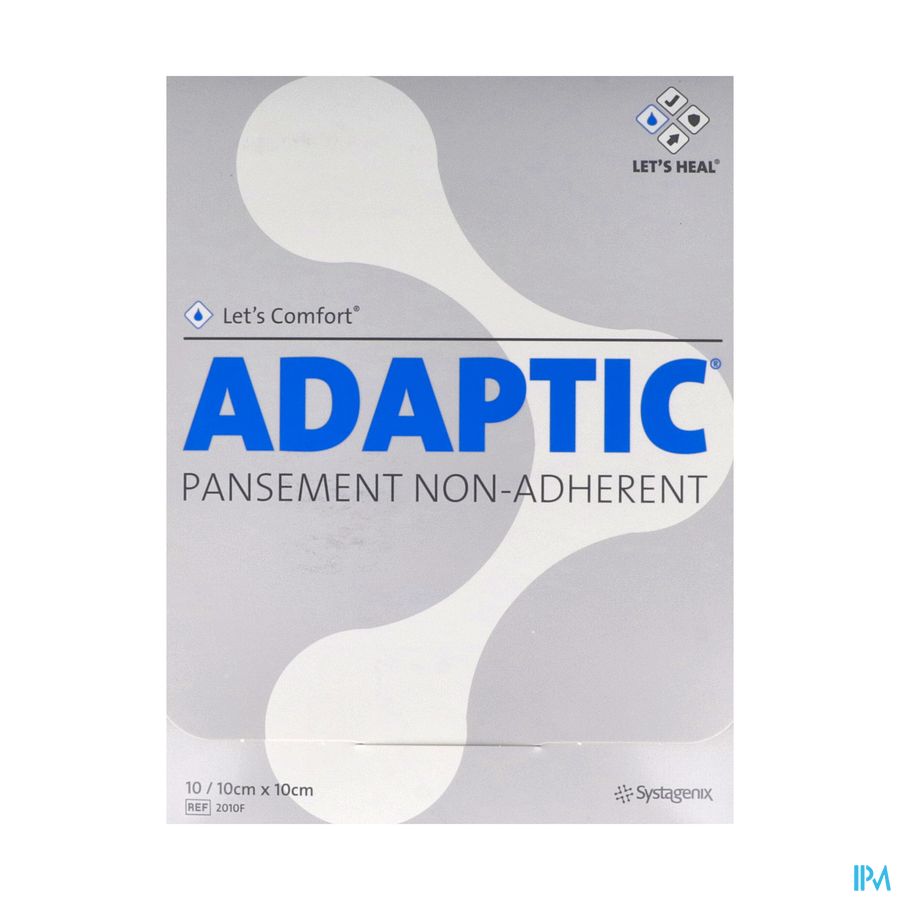 Adaptic Pansement Gras 10cm X 10cm 10
