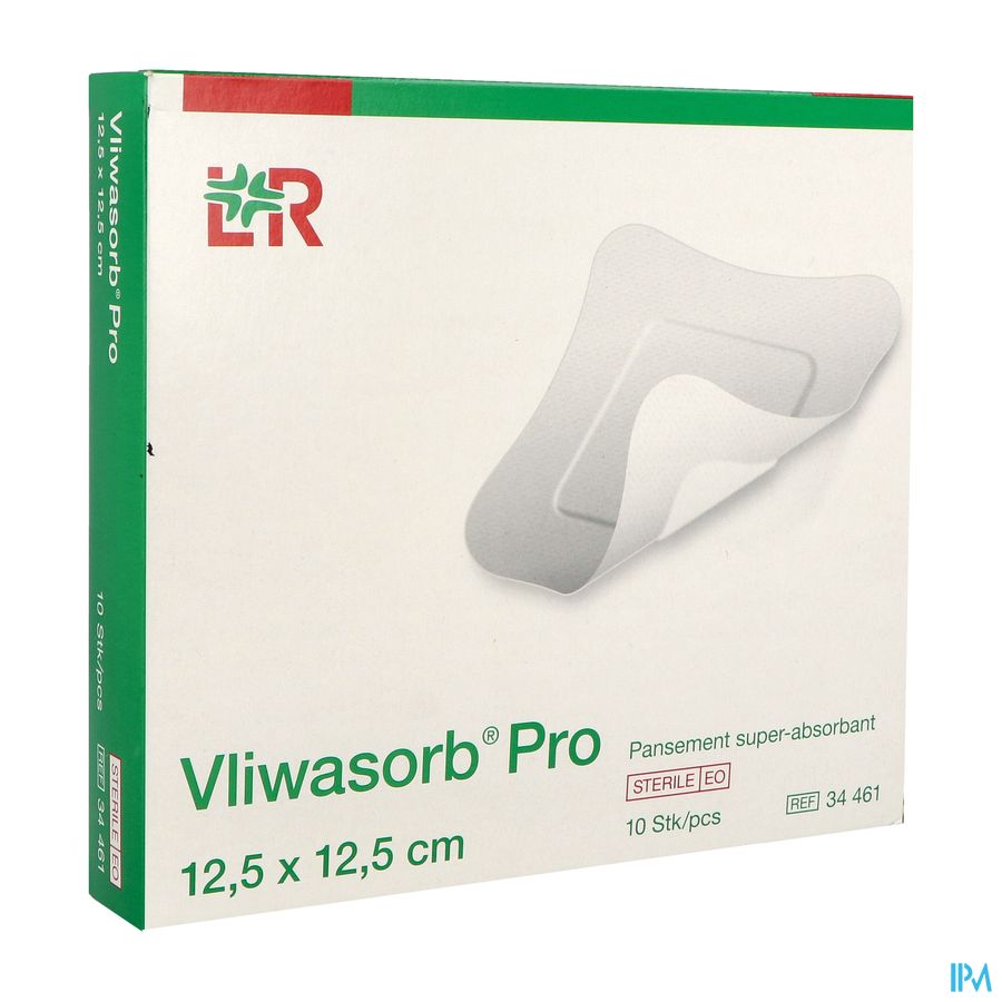 Lohmann Vliwasorb Pro Pansement Super Absorbant 12cm5 X 12cm5 10