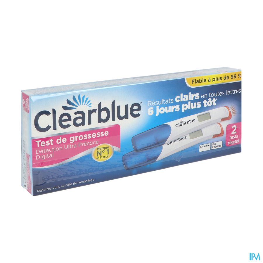 Clearblue Test De Grossesse Detection Ultra Precoce Digital X2