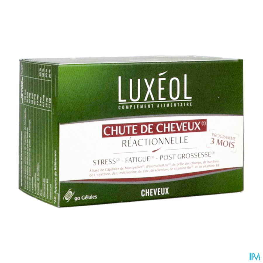 Luxeol Chute De Cheveux Reactionnelle Gelule 90