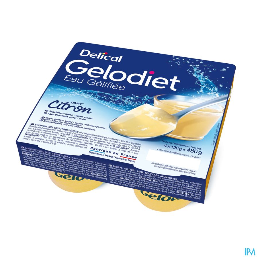 DELICAL GELODIET EAU GEL CITR120X4