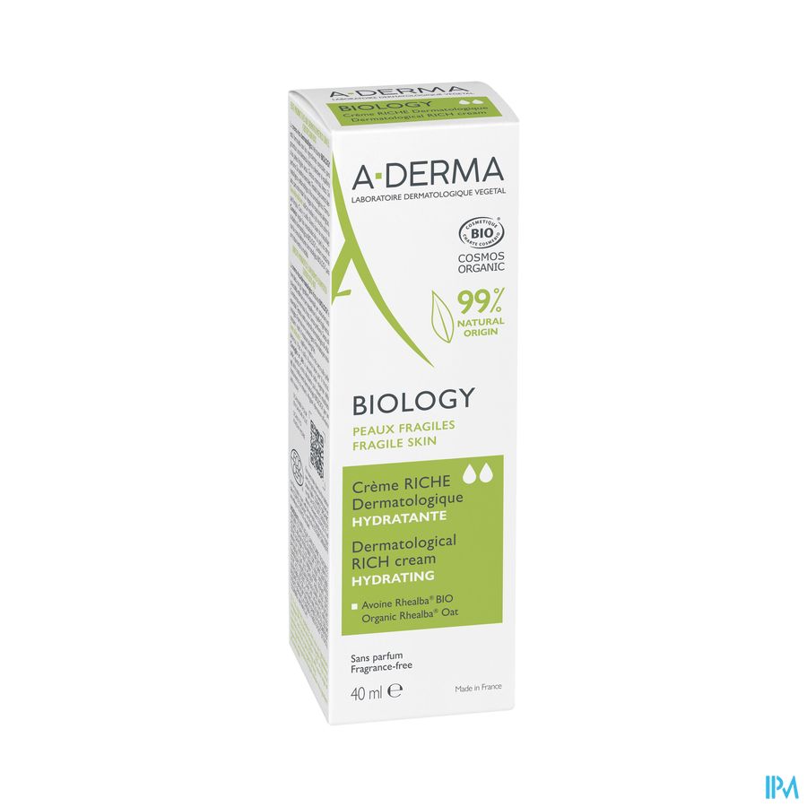 A-DERMA BIOLOGY CR RICH DERMA 40ML