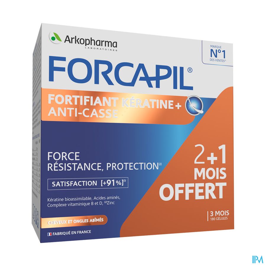FORCAPIL FORTIFIANT+KERAT GELUL180
