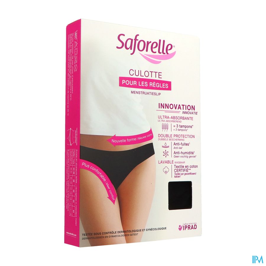 SAFORELLE CULOTTE ABSORB NOIR TL