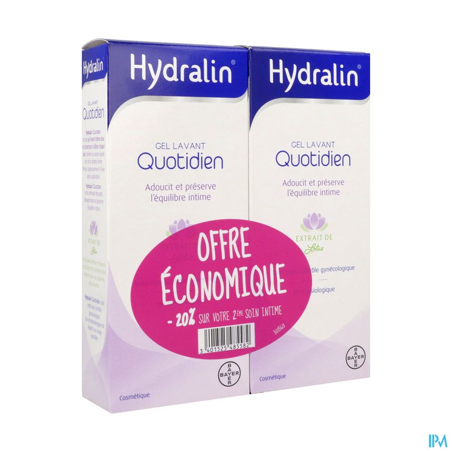 HYDRALIN QUOTIDIEN GEL LAV 200MLX2
