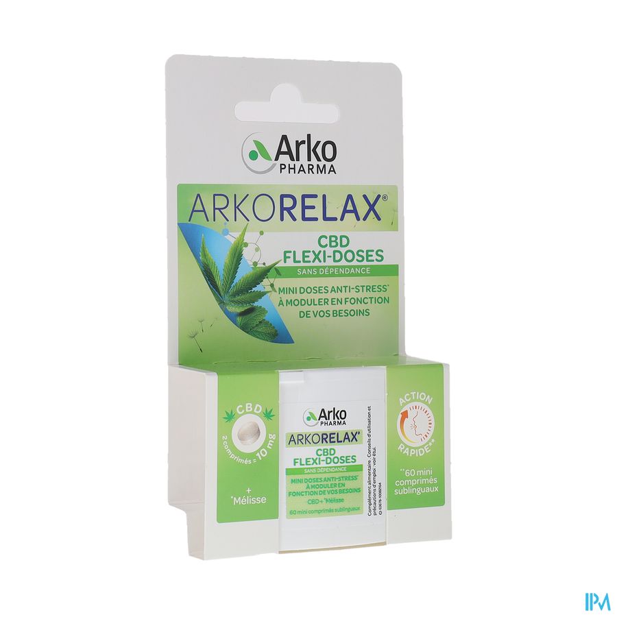 Arkopharma Arkorelax Cbd Flexidose Comprime Sublingual 60