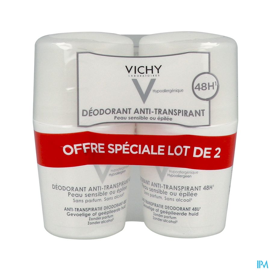 VICHY DEOD P/SENS BILLE 50MLX2