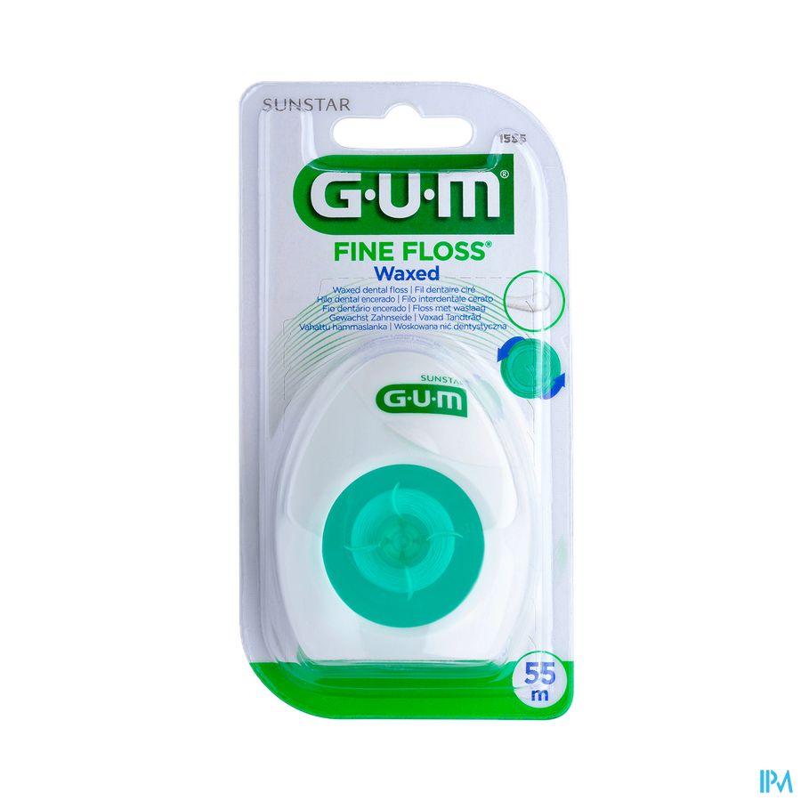 GUM FIL DENT FINE FLOSS CIRE 1555