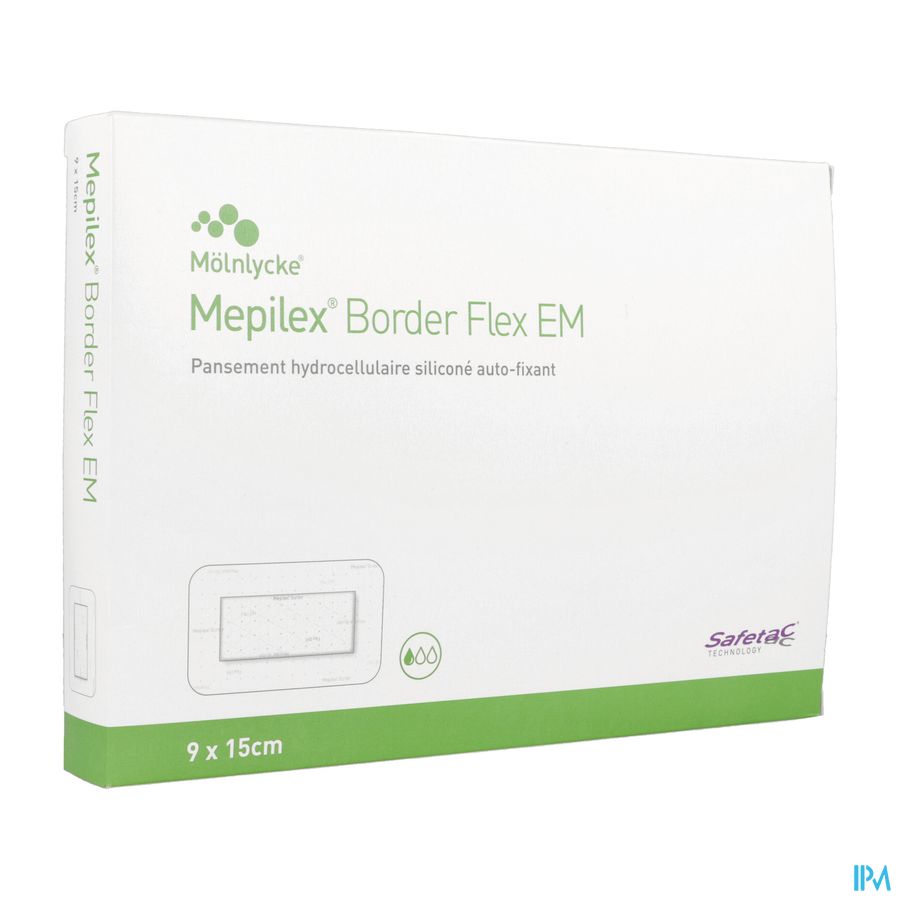 MEPILEX BORD FLEX EM M 9X15CM 10