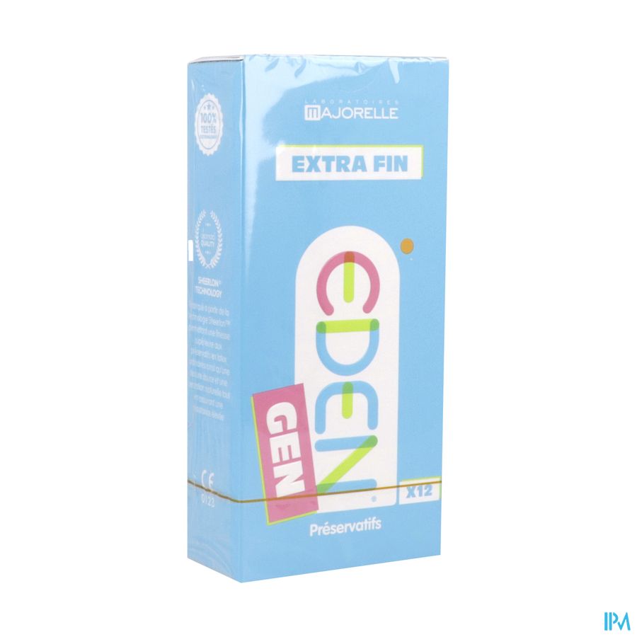 Eden Preservatif Latex Lubrifie Extra Fin 12