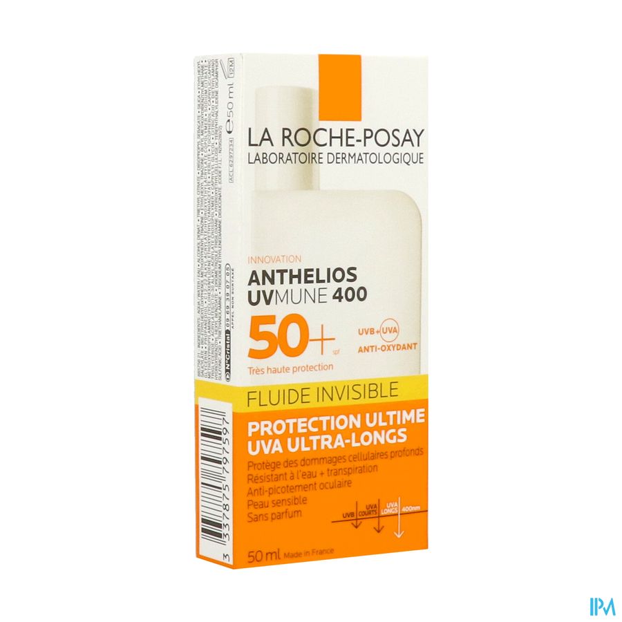 La Roche Posay Anthelios 50+ Uvmune 400 Fluide Invisible Sans Parfum 50ml
