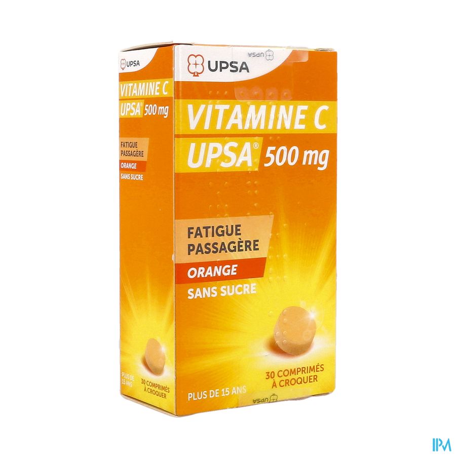 VIT C 500MG UPSA CPR CROQ 30