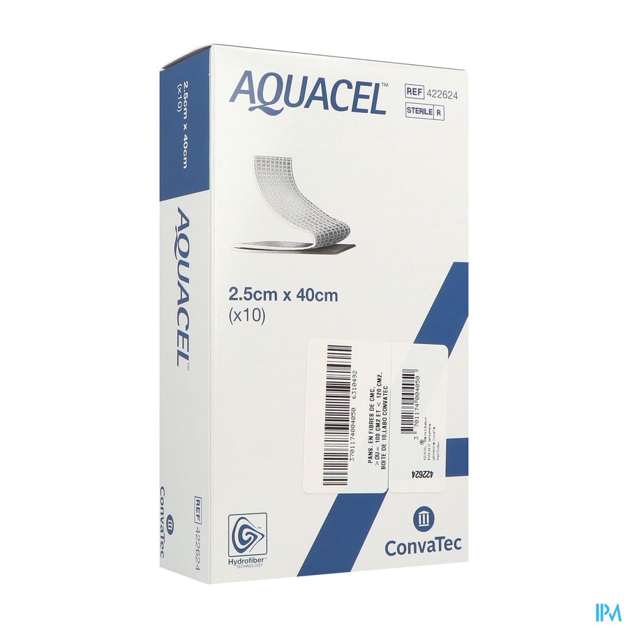 Convatec Aquacel Meche Hydrofibre 2cm5 X 40cm 10