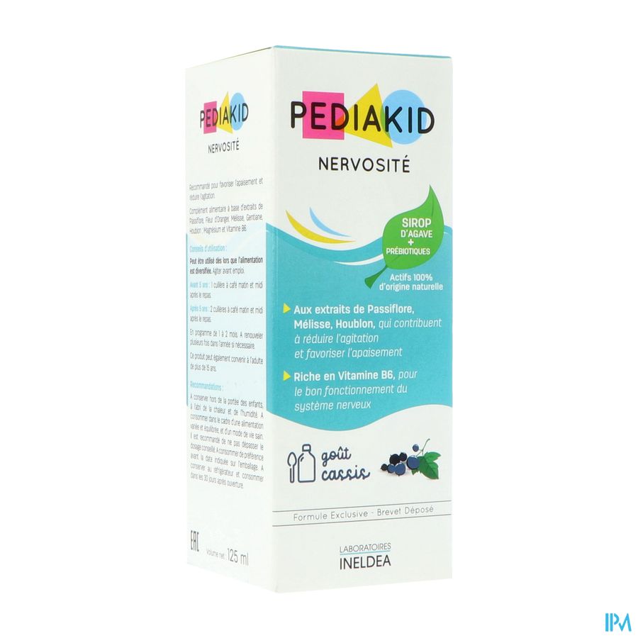PEDIAKID NERVOSITE CASSIS SP 125ML