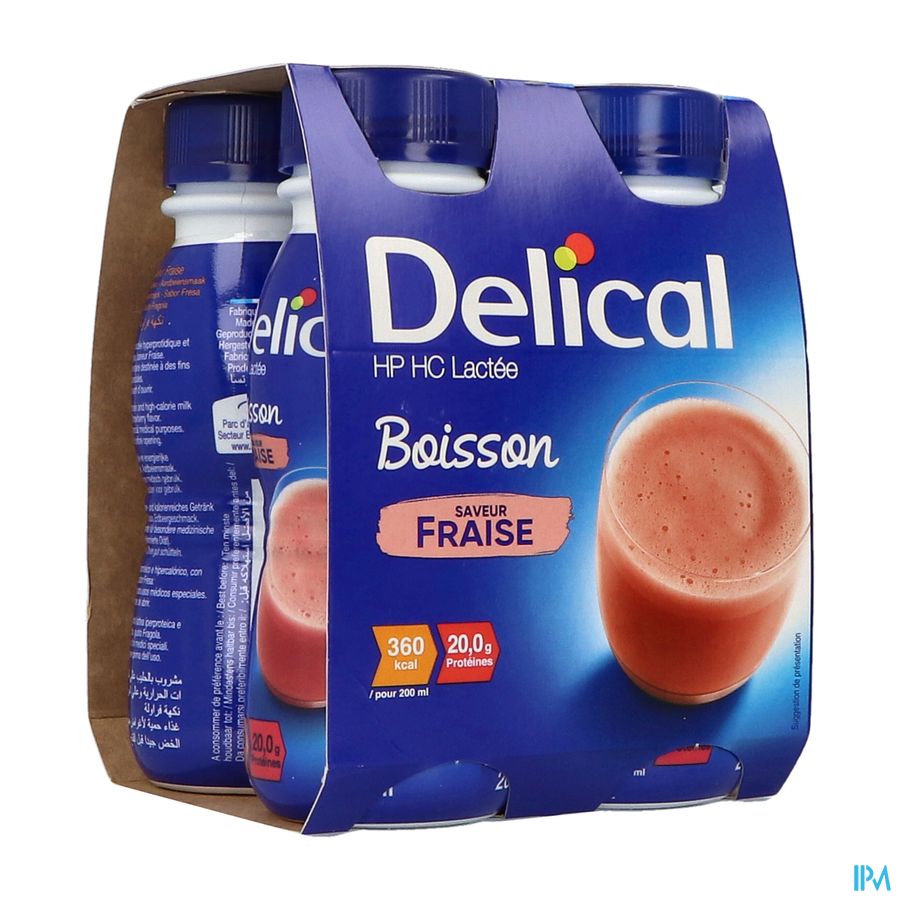DELICAL BOIS HPHC LACT FRAI200MLX4