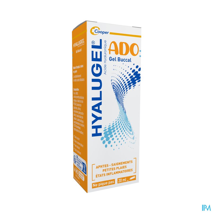 HYALUGEL ADO GEL BUCCAL TUB 20ML