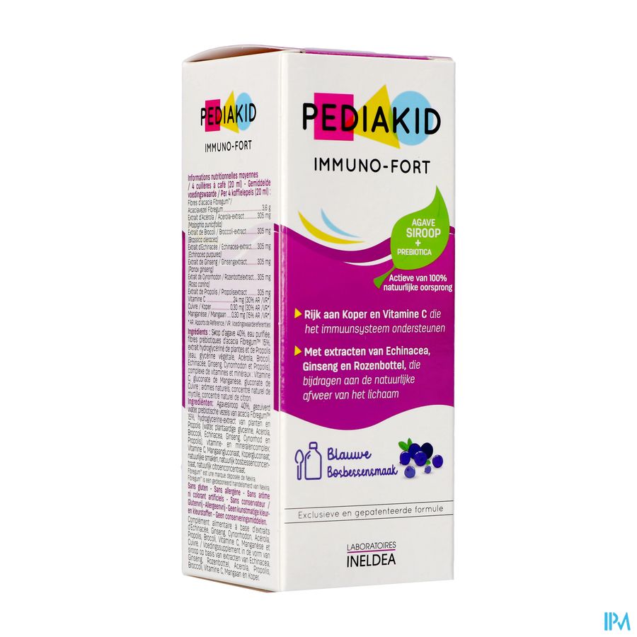 PEDIAKID IMMUNO FORT SP MYRT 125ML