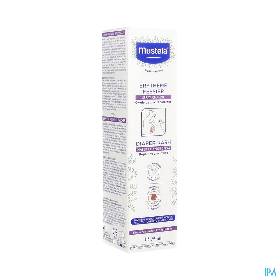 Mustela Bebe Enfant Erytheme Fessier Spray Change 75ml