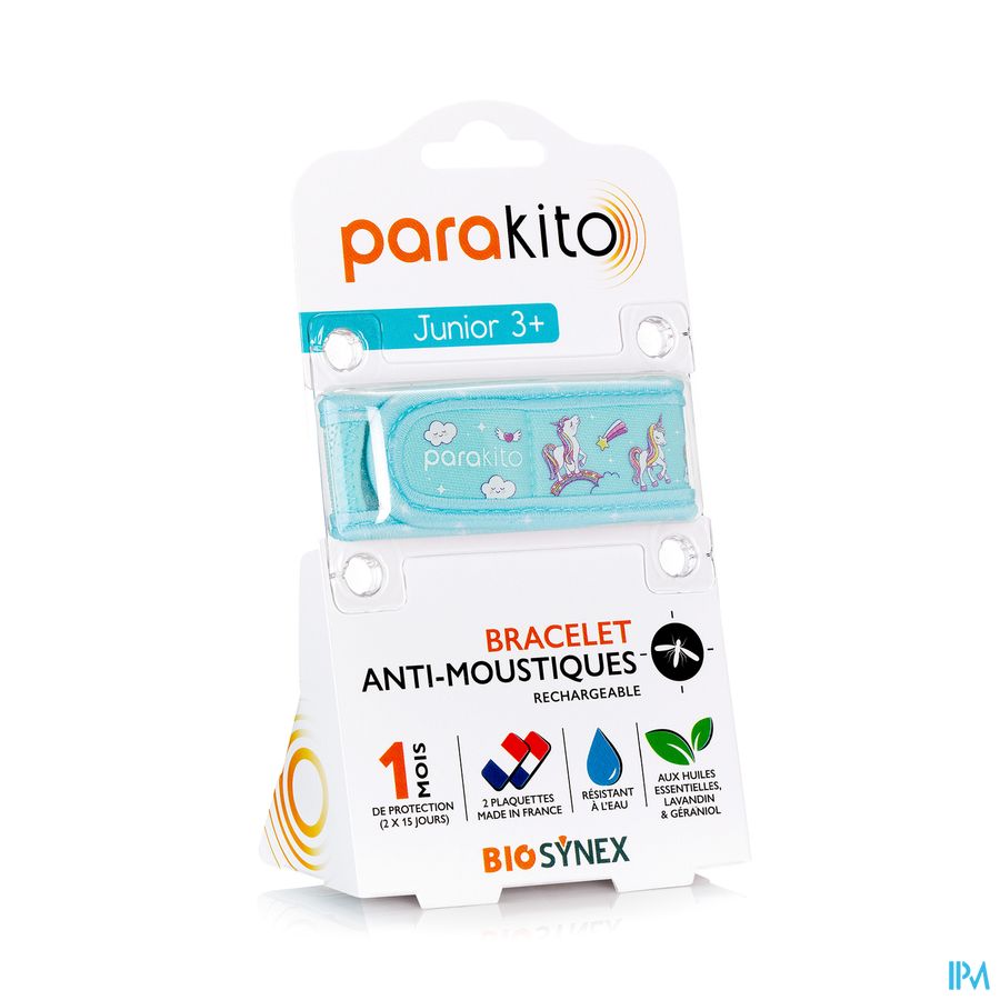 Parakito Bracelet Antimoustique Rechargeable Junior Licorne