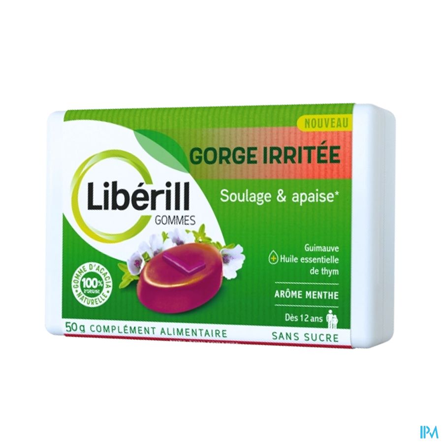 LIBERILL GORGE IRRITE GOMME BTE50G
