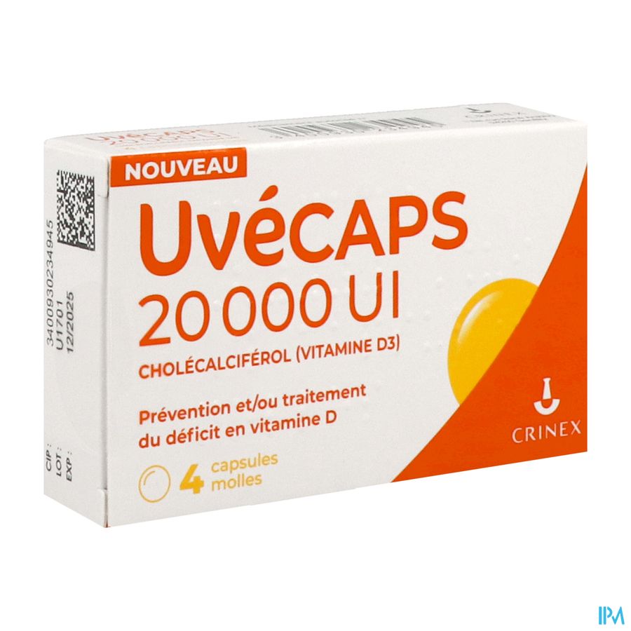 UVECAPS 20 000UI CAPSULE MOLLE 4