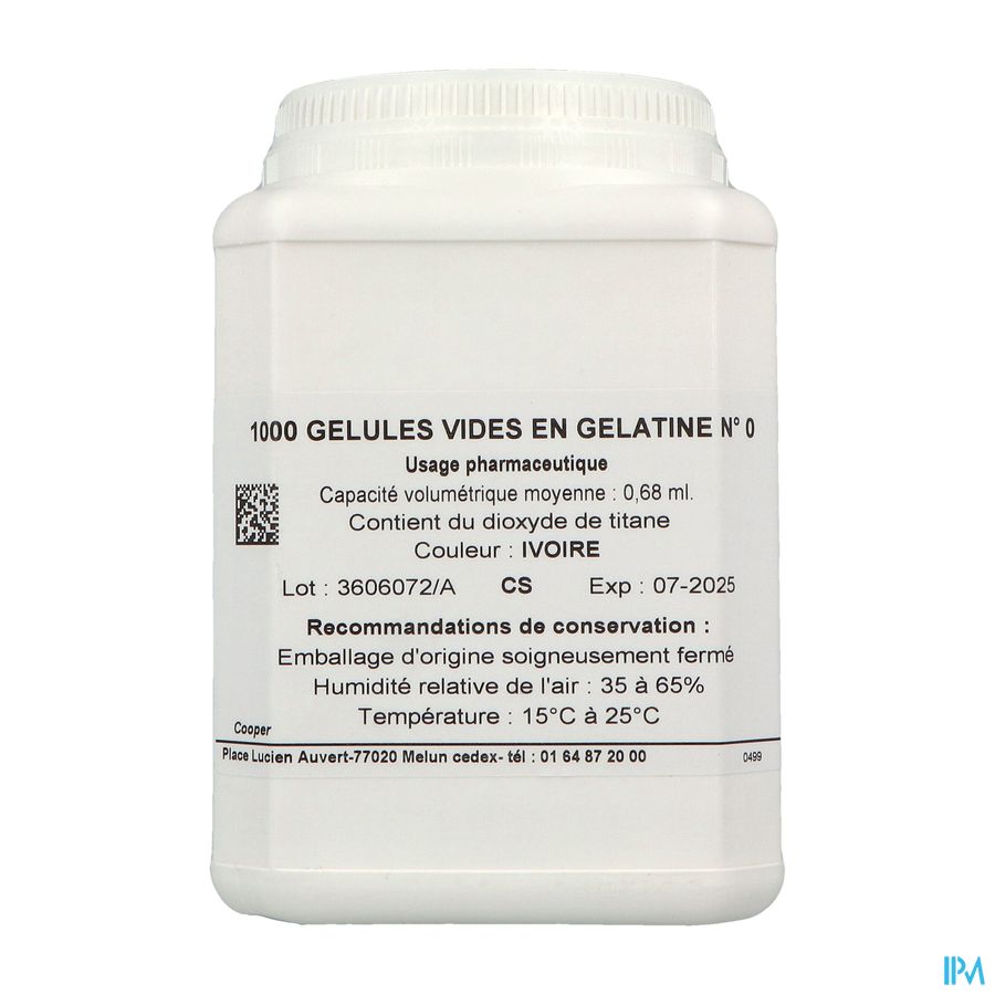 Cooper Lga Gelule Vide Opaque Ivoire 0 0ml68 1000