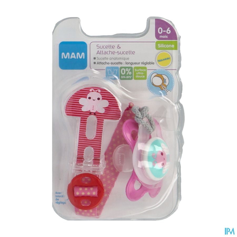 KIT SUCET+ATTACHE MAM SILIC 2-6M.