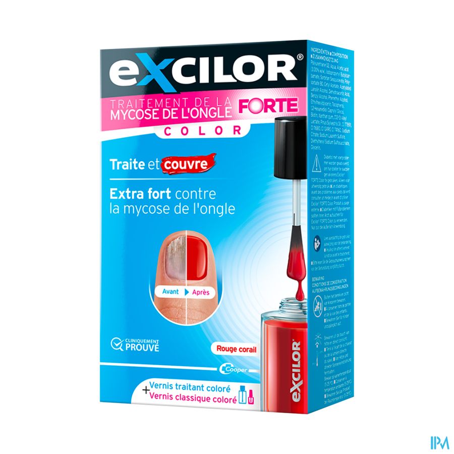 Cooper Excilor Forte Color Solution Pour Application Locale Red Tp 30ml