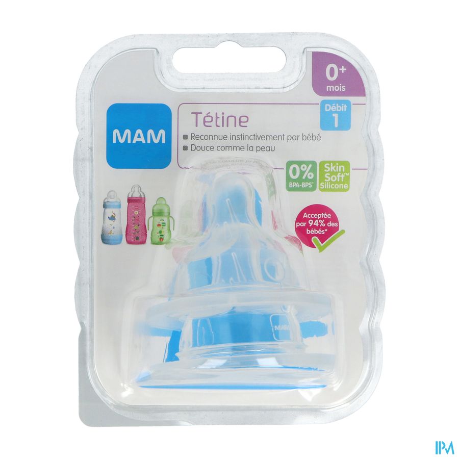 TETINE MAM SILK DEBIT 1 SILIC X2