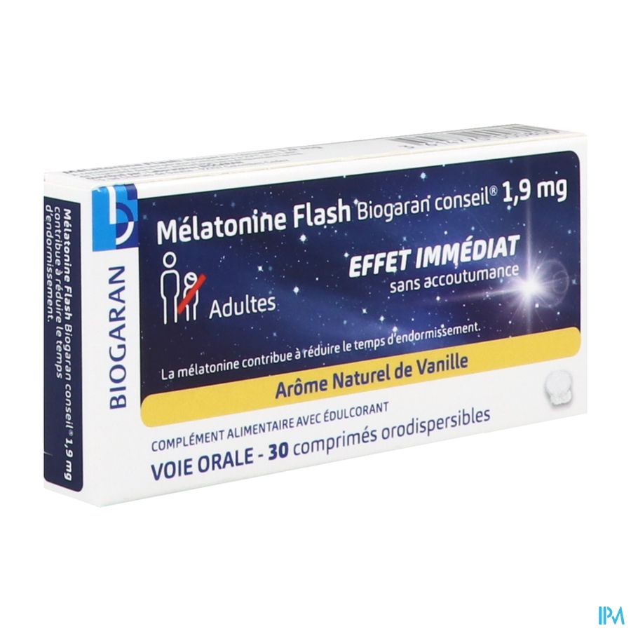 BIOGARAN MELATONINE FLASH 1,9MG 30