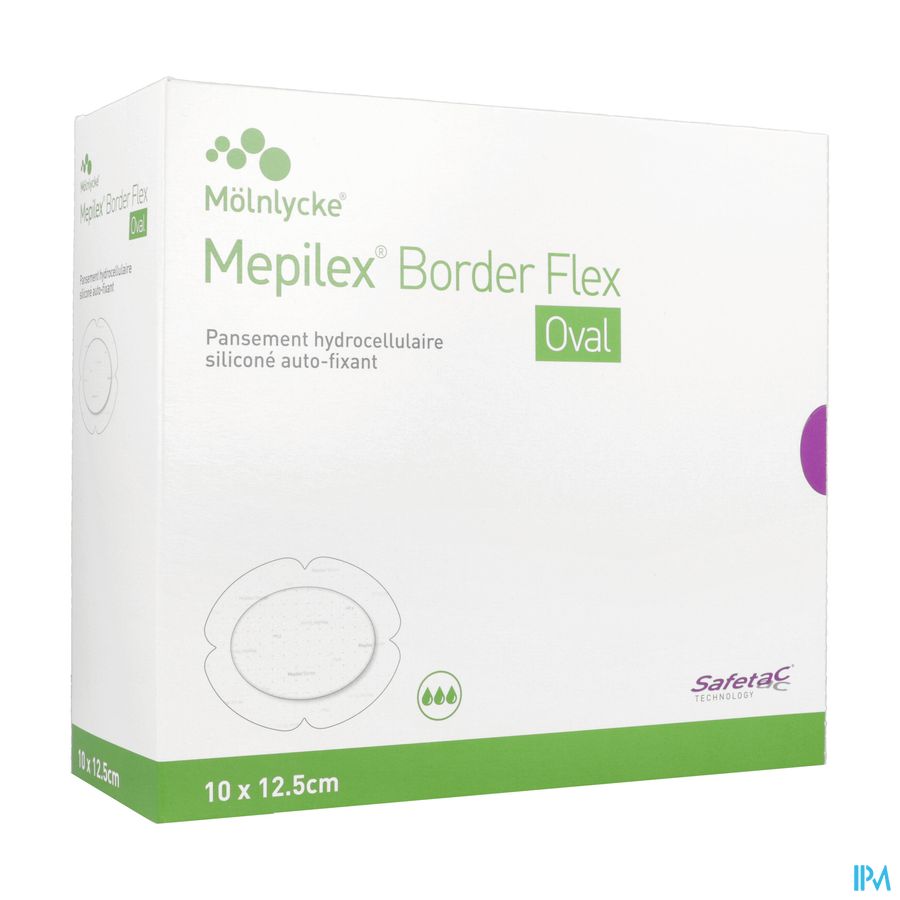 MEPILEX BORD FLEX OVAL10X12,5CM 16