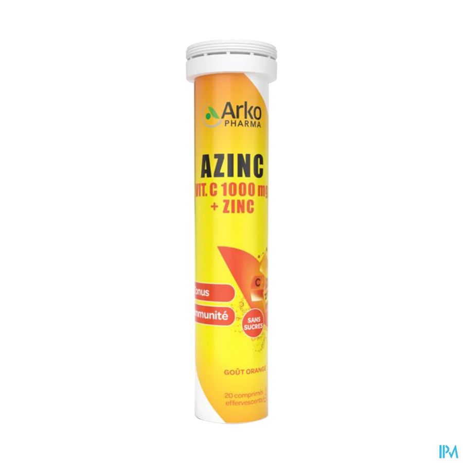 AZINC VIT C 1000MG+ZINC CPR EFF 20