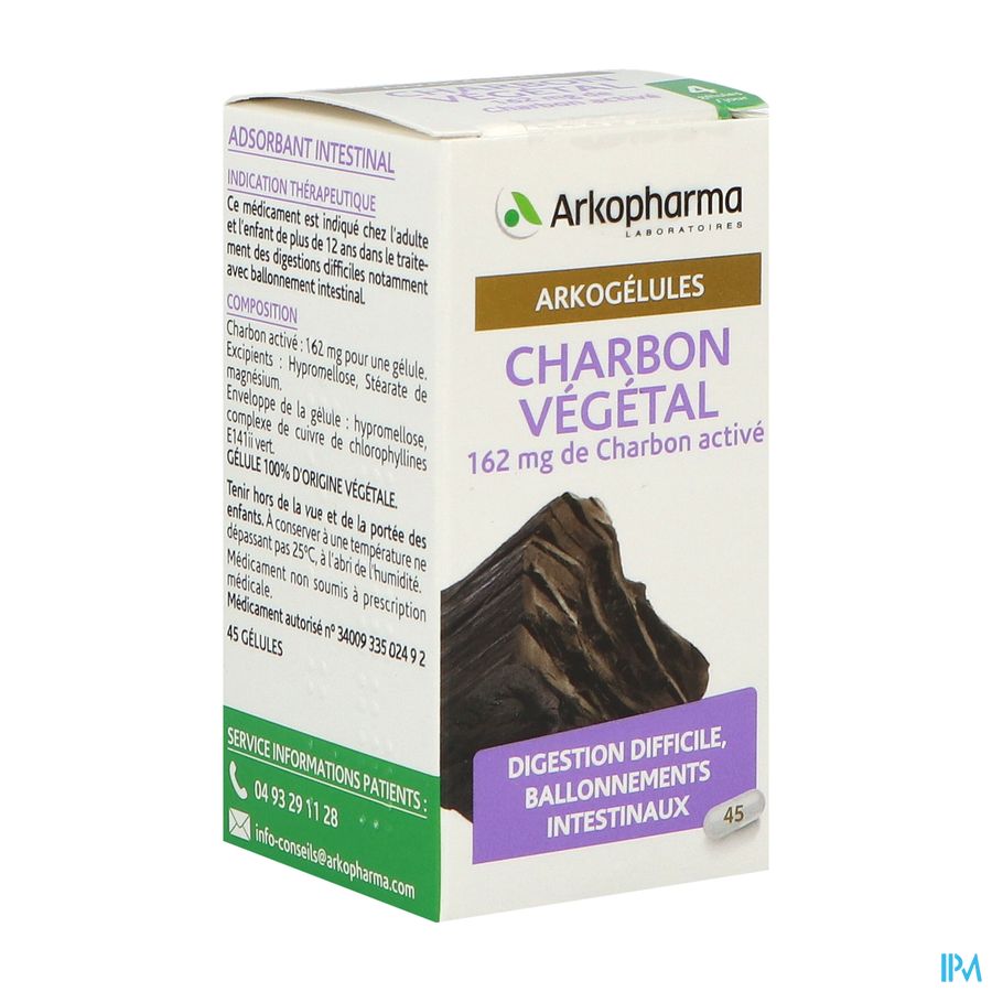 ARKOG CHARBON VEGETAL GELUL 45